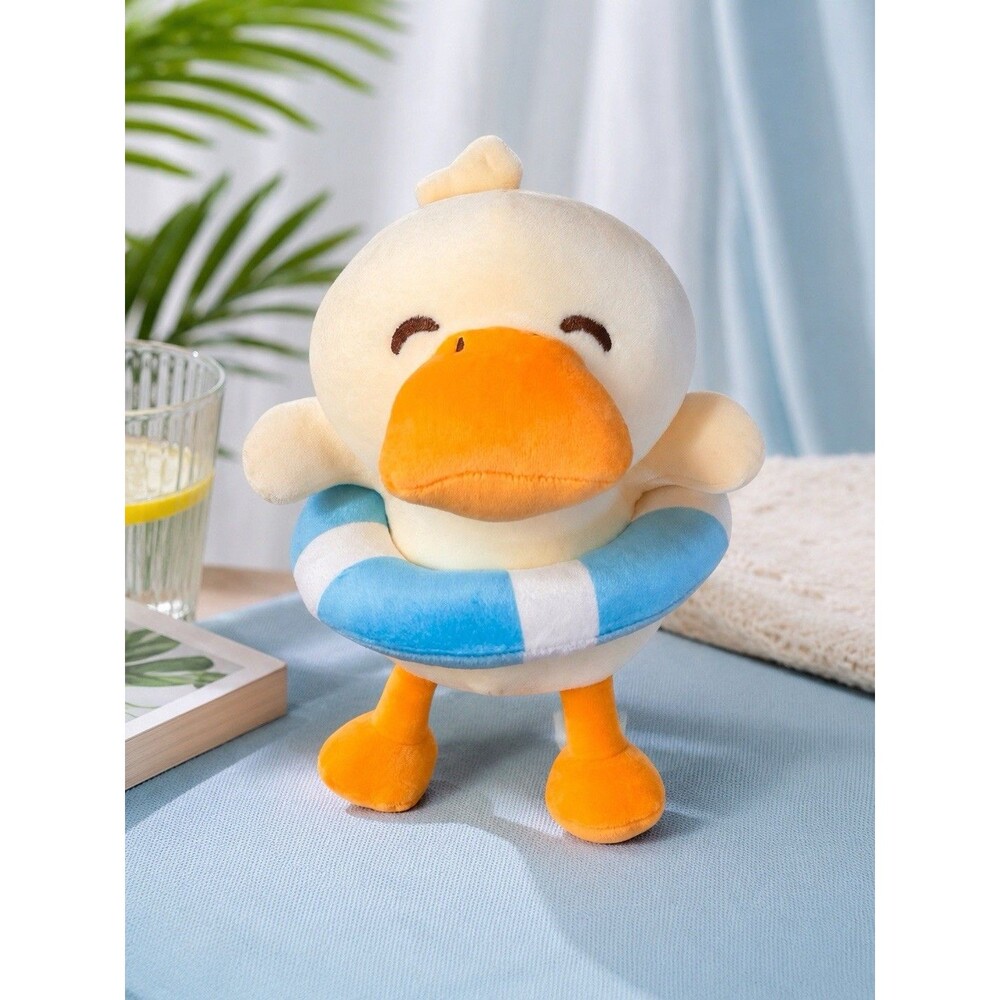 MINISO Life Duck Plush Swim Ring Stuffed Animal Kawaii Japan 9.4